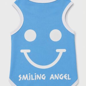T- Shirt Smiling Angel - Γαλάζιο