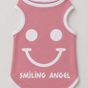 T- Shirt Smiling Angel - Ροζ