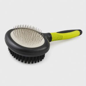 Double Slicker Brush Green Nobleza