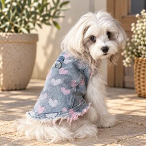 Τζιν Jacket Pink Hearts - Μπλε