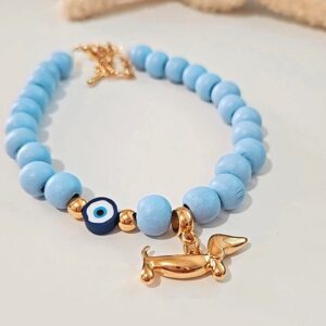Pastel Pup Necklace - Ciel