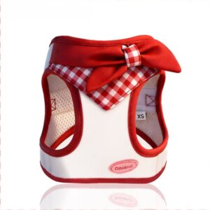 Σαμαράκι Γιλέκο Bow Check – Κόκκινο